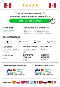 betway information Peru